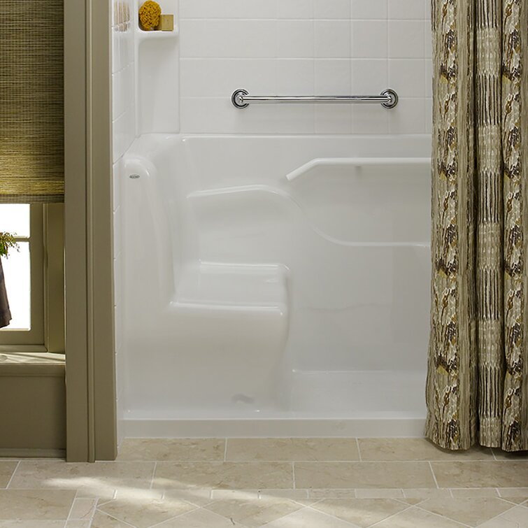 American standard walk in shower with folding outlet seat